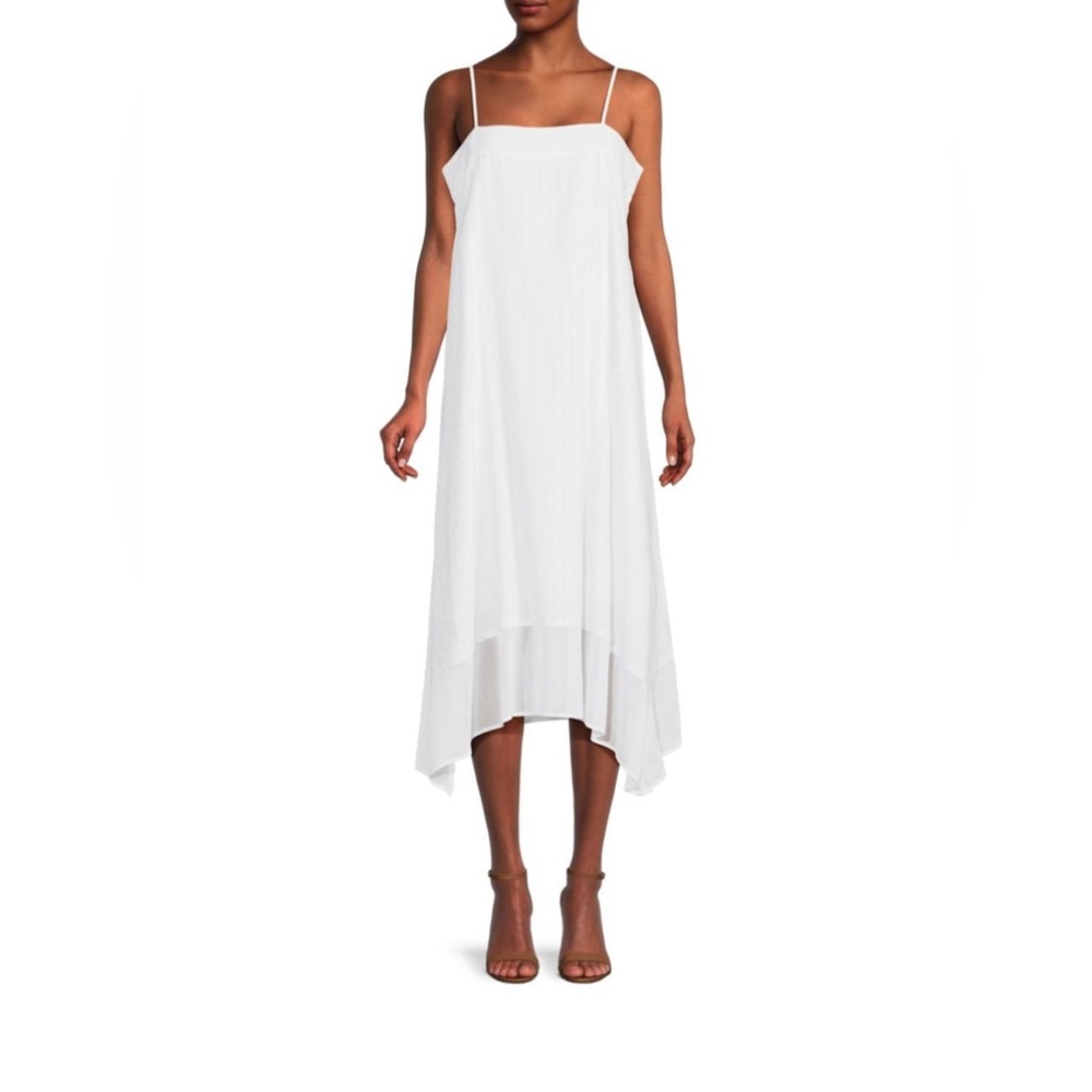 DKNY Striped Midi A Line Dress Size Medium NWT